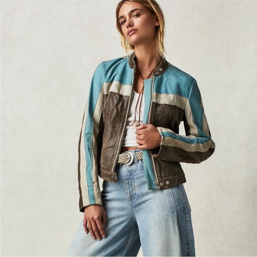 Free People We The Free Fast Lane Moto Jacket